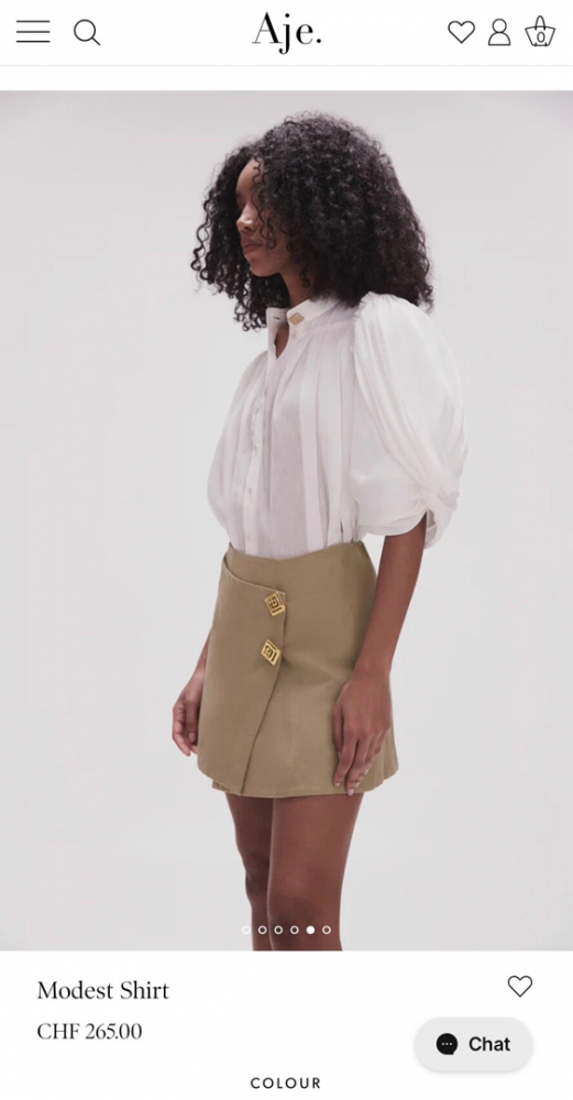 Aje Chemise à plis modeste