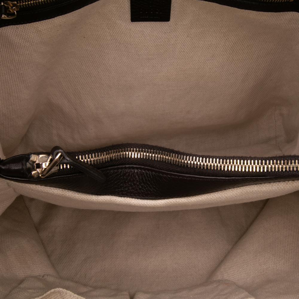 Gucci B Gucci Brown Beige Canvas Fabric Medium GG Bamboo Diana Tote Italy