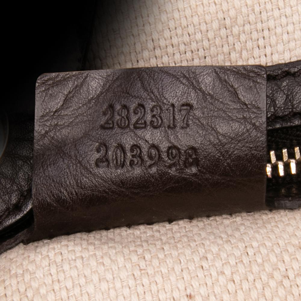 Gucci B Gucci Brown Beige Canvas Fabric Medium GG Bamboo Diana Tote Italy