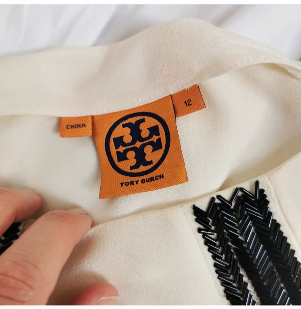 Tory Burch Blouse en soie à paillettes