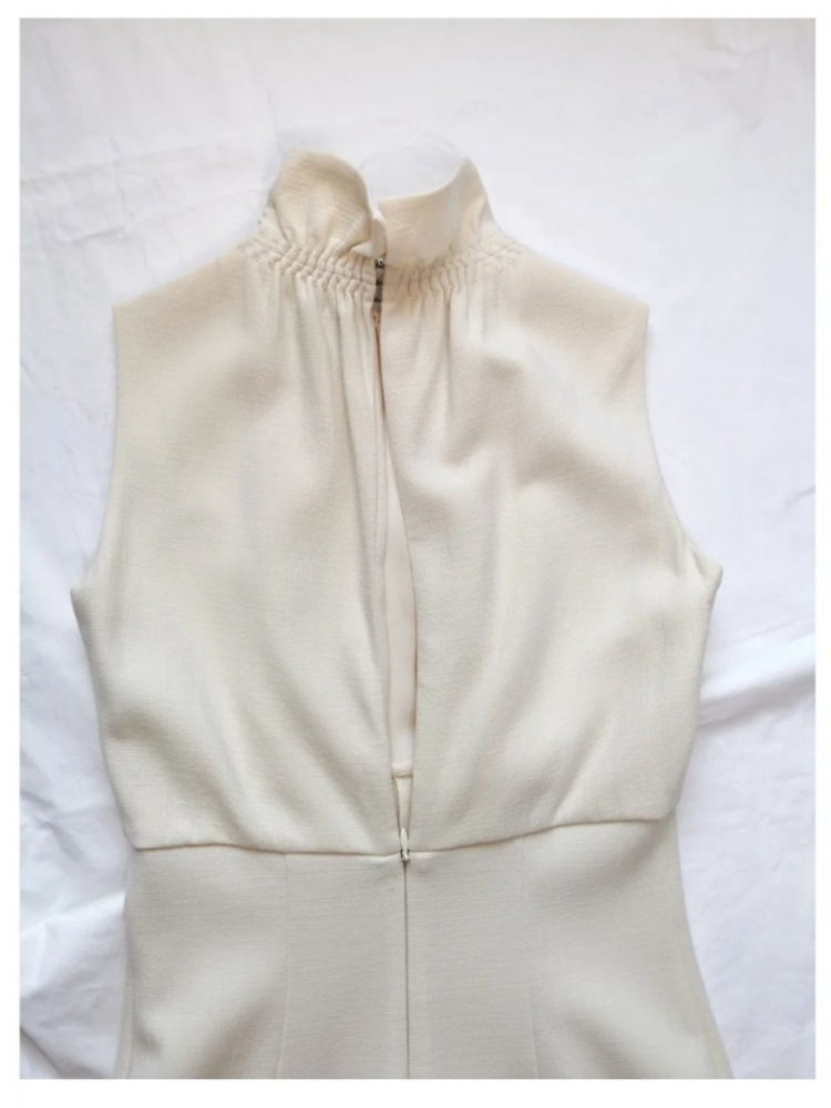 Pucci White cream wool & silk dress