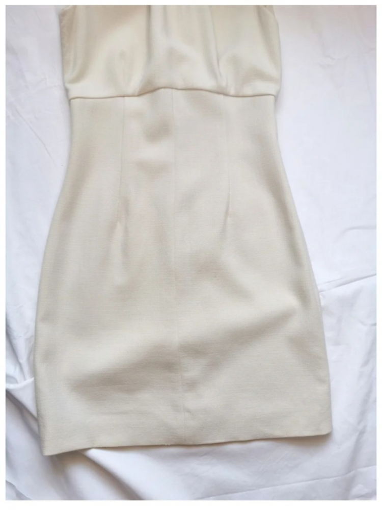 Pucci White cream wool & silk dress