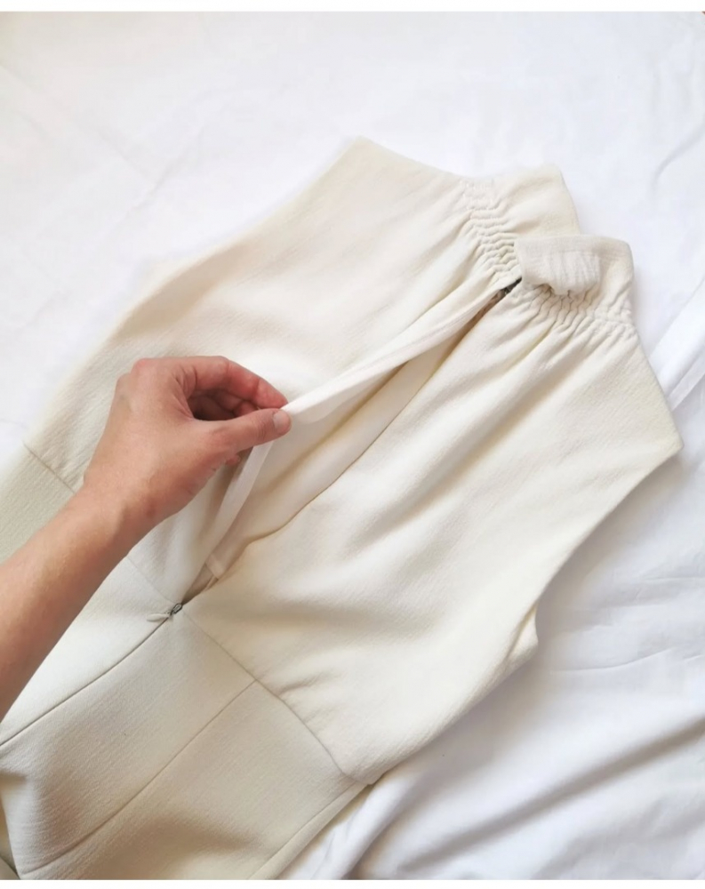 Pucci White cream wool & silk dress