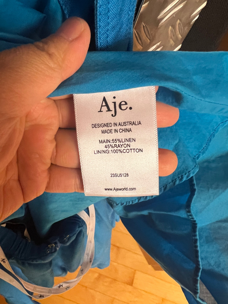 Aje Clara Krawattenkleid hinten