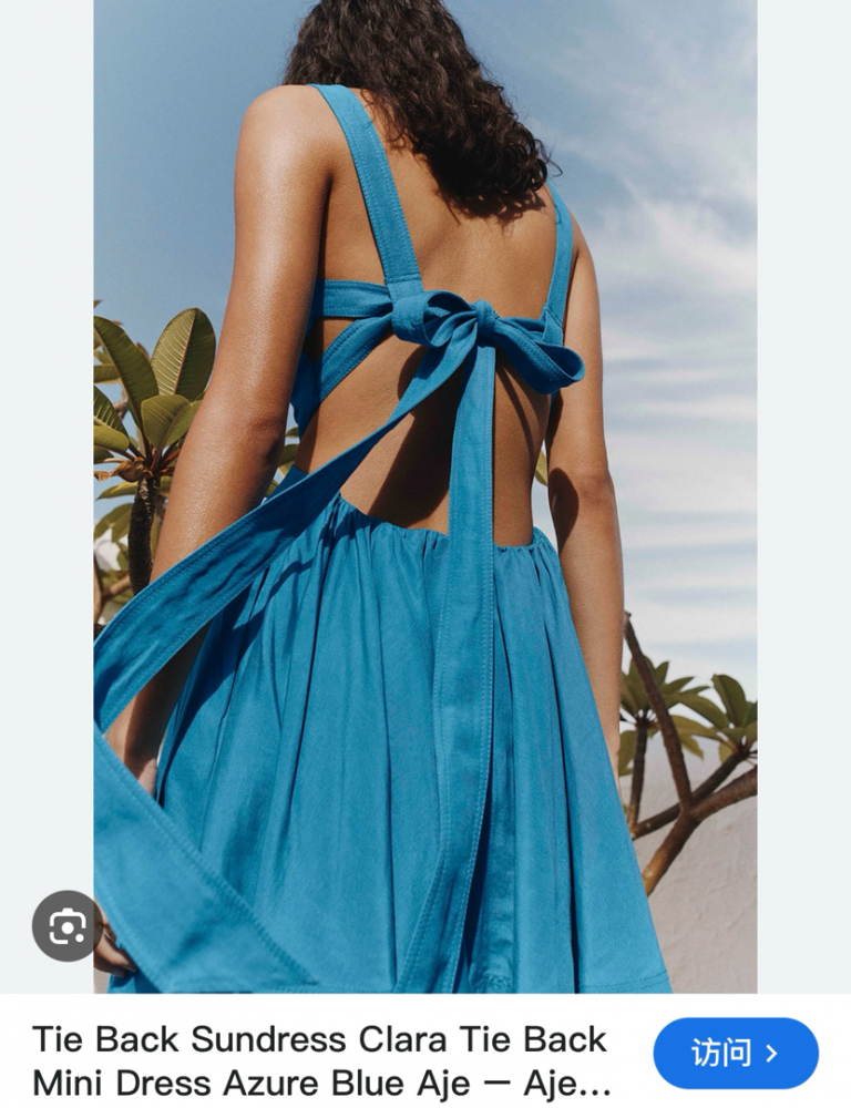 Aje Clara Krawattenkleid hinten