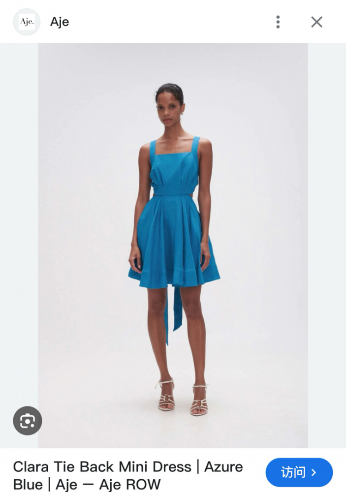 Aje Clara Krawattenkleid hinten