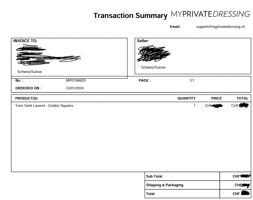 Yves Saint Laurent Golden Squares