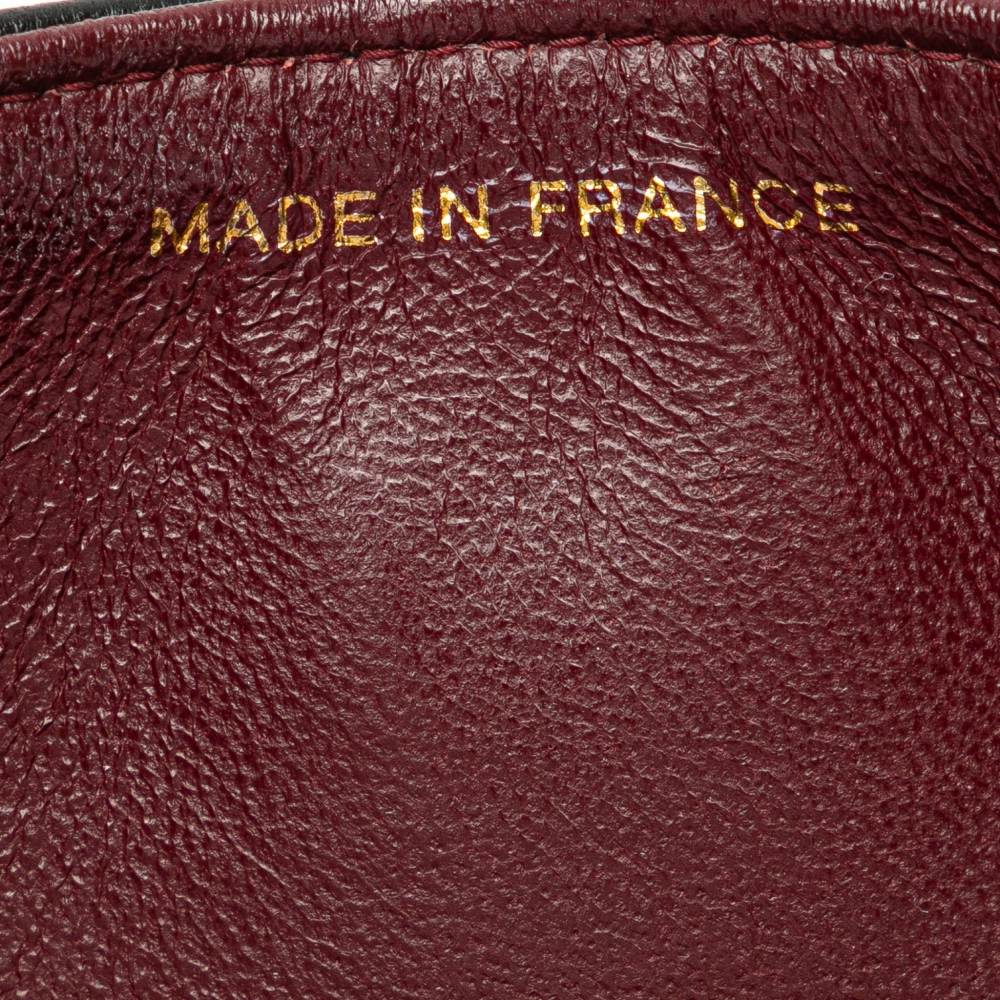 Chanel Vintage Classic Double Flap Medium Lambskin Leather Matelassè Shoulder Bag Black