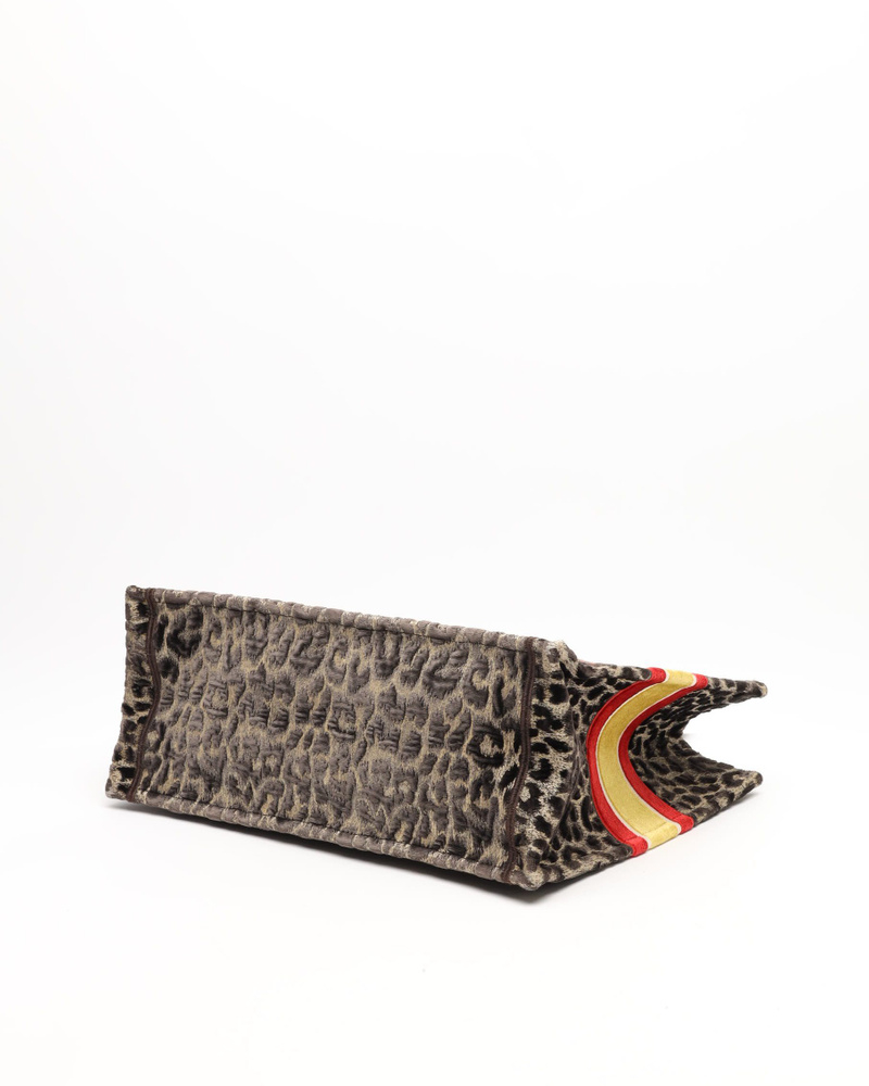 Christian Dior Large Leopard Mizza Book Tote Bag