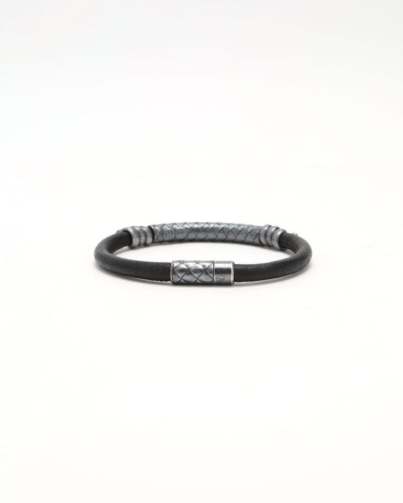 Bottega Veneta Intrecciato Leather Bracelet
