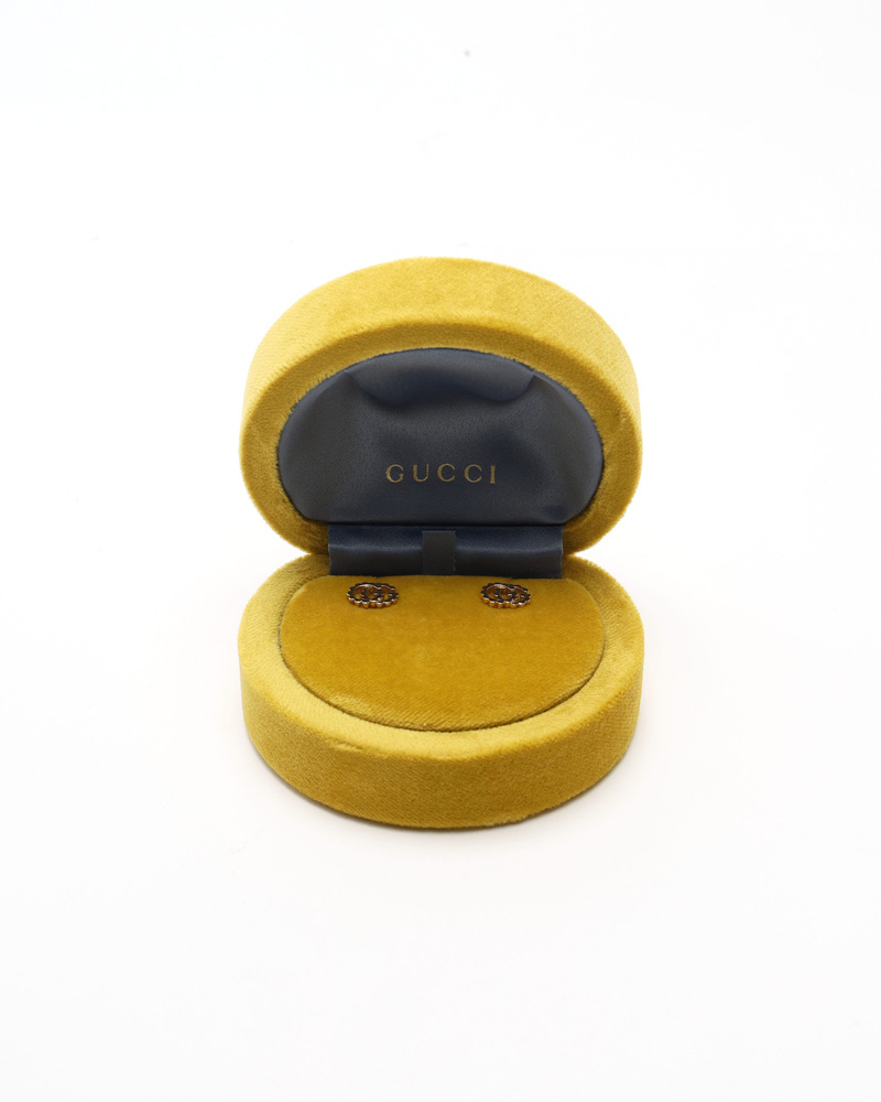 Gucci Interlocking 18kt Stud Earrings
