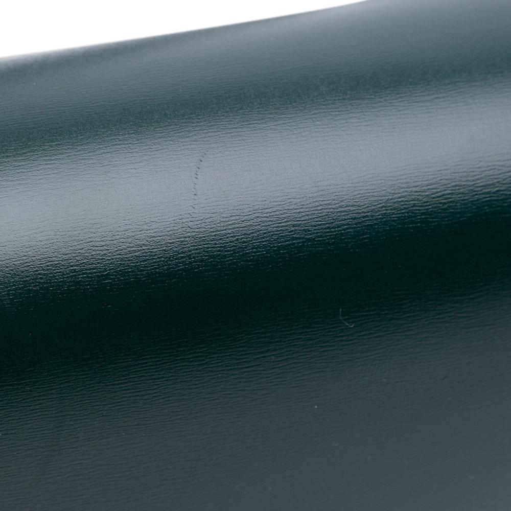 Celine B Celine Green Dark Green Calf Leather Small skin Classic Box Italy