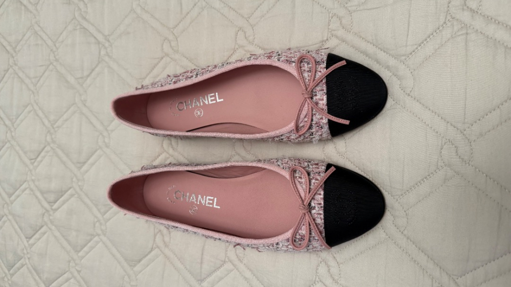 Chanel Ballerines en tweed comme NEUVES