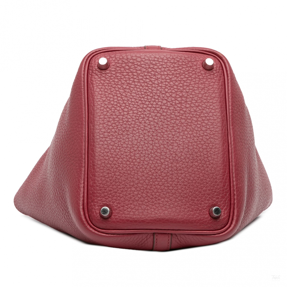 Hermès Picotin 18 Taurillon Clemence Leather Lock Bucket Handbag Rubis
