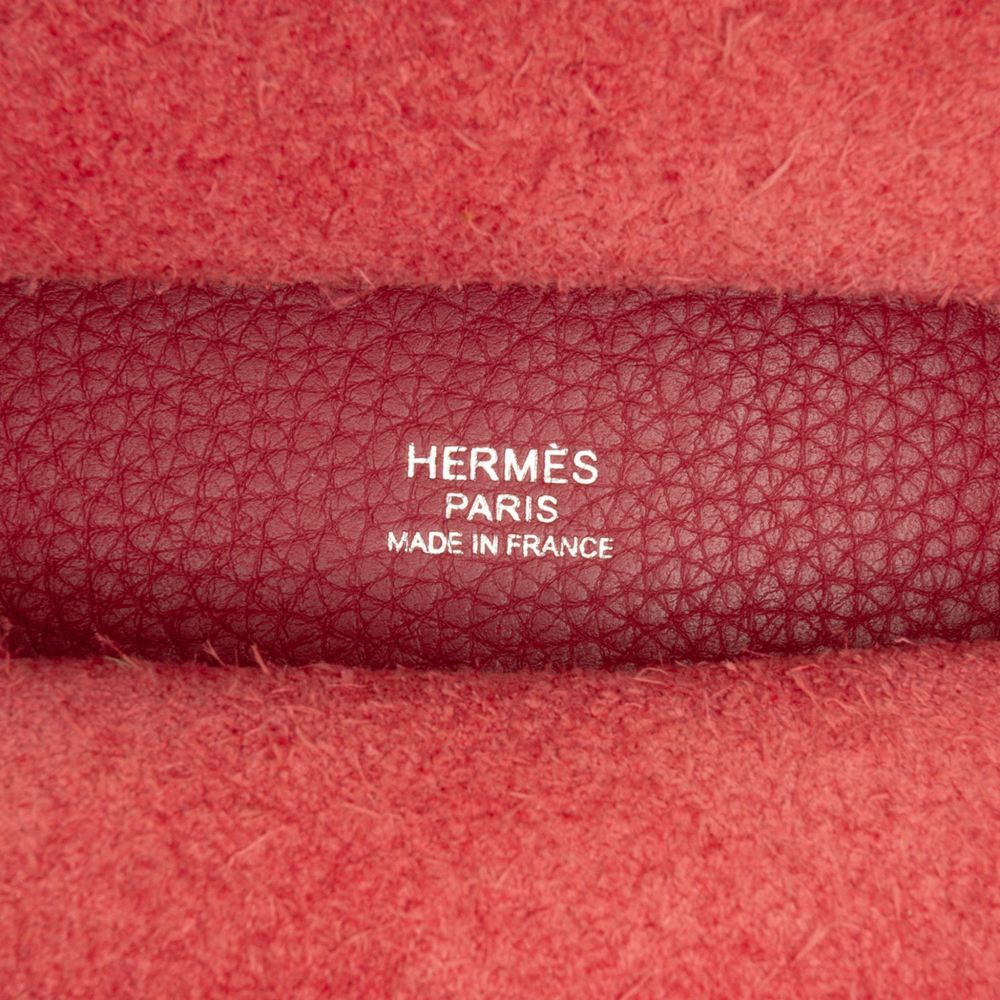Hermès Picotin 18 Taurillon Clemence Leather Lock Bucket Handbag Rubis
