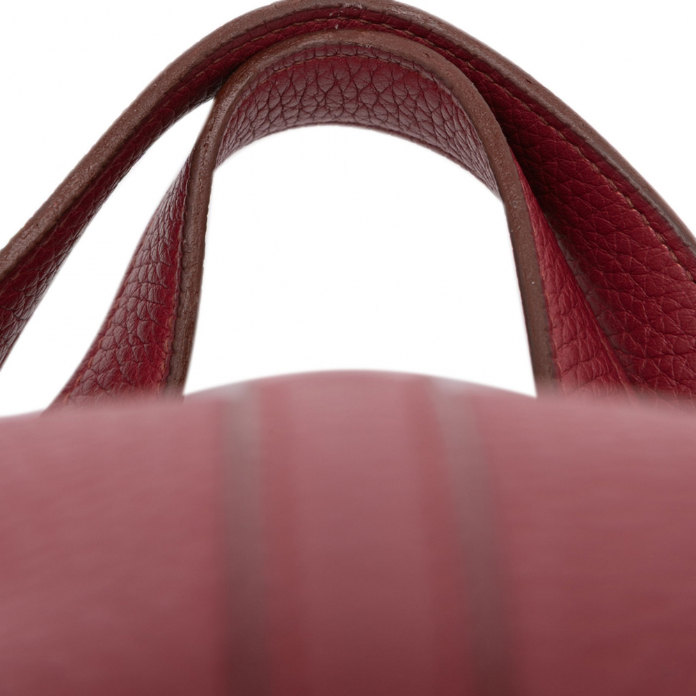 Hermès Picotin 18 Taurillon Clemence Leather Lock Bucket Handbag Rubis