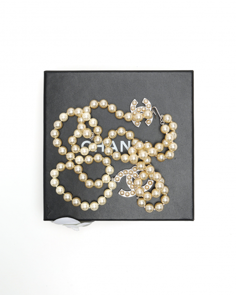 Chanel Pearl CC Double-Layer Belt