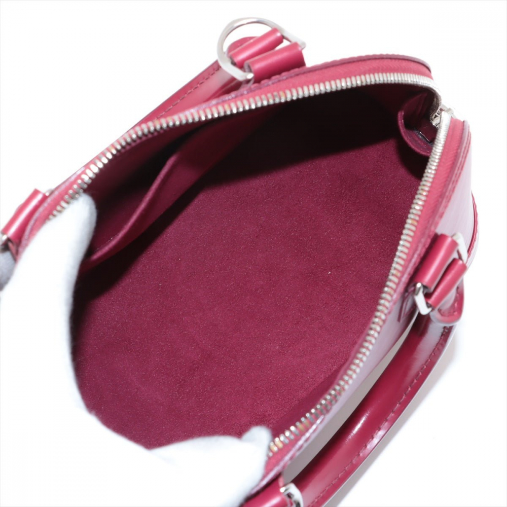 Louis Vuitton Alma BB Epi Leather Top-handle Handbag Raspberry Red