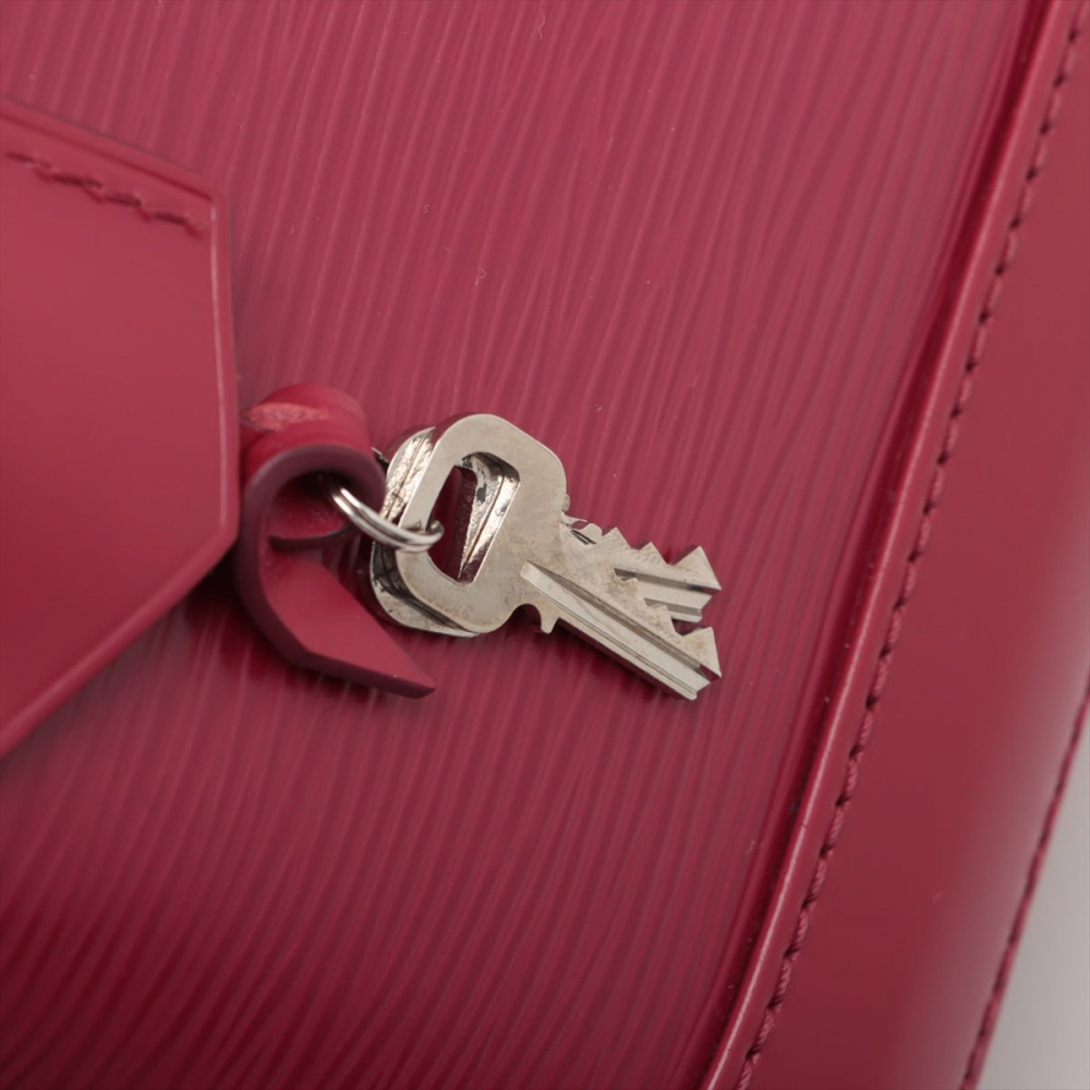 Louis Vuitton Alma BB Epi Leather Top-handle Handbag Raspberry Red