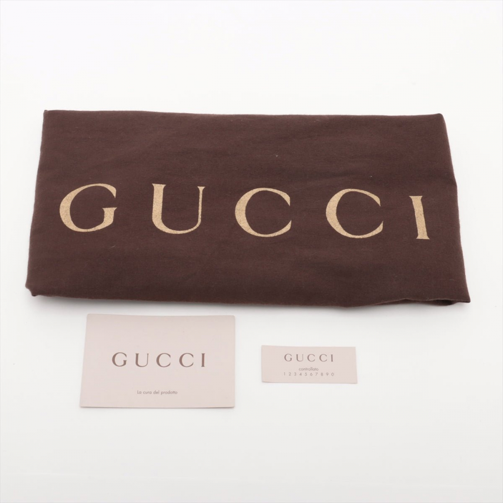 Gucci Soho Leather Zipper Closure Tote Shoulder Bag Black