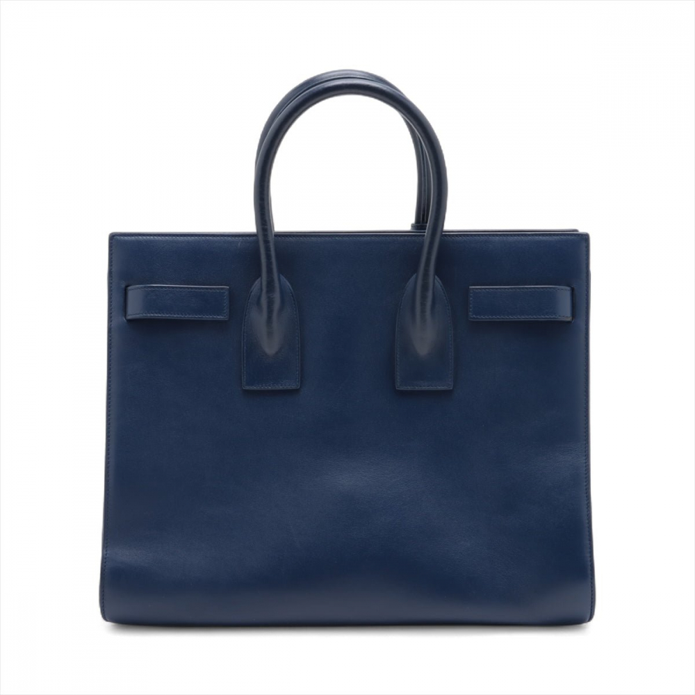 Saint Laurent Sac De Jour Small Leather Tote Handbag Blue