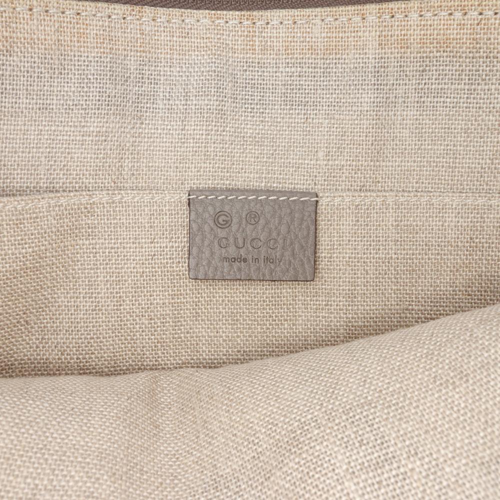 Gucci AB Gucci Gray Calf Leather skin Bamboo Tassel Clutch Italy