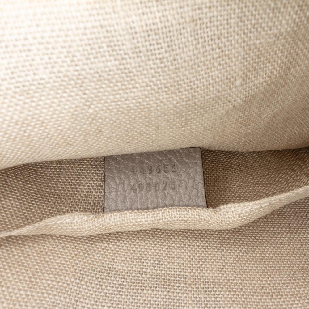 Gucci AB Gucci Gray Calf Leather skin Bamboo Tassel Clutch Italy