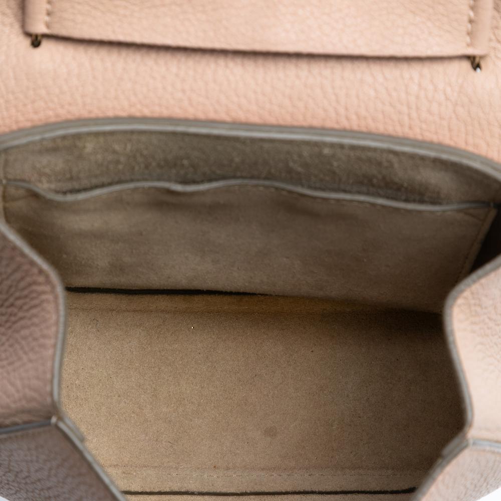 Chloé B Chloé Brown Nude Lambskin Leather Leather Mini Grained Lambskin Drew Crossbody Italy