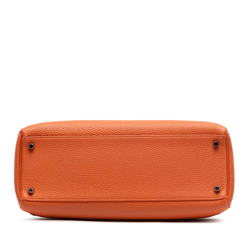 Hermès B Hermès Orange Calf Leather Togo Kelly II Retourne 35 France