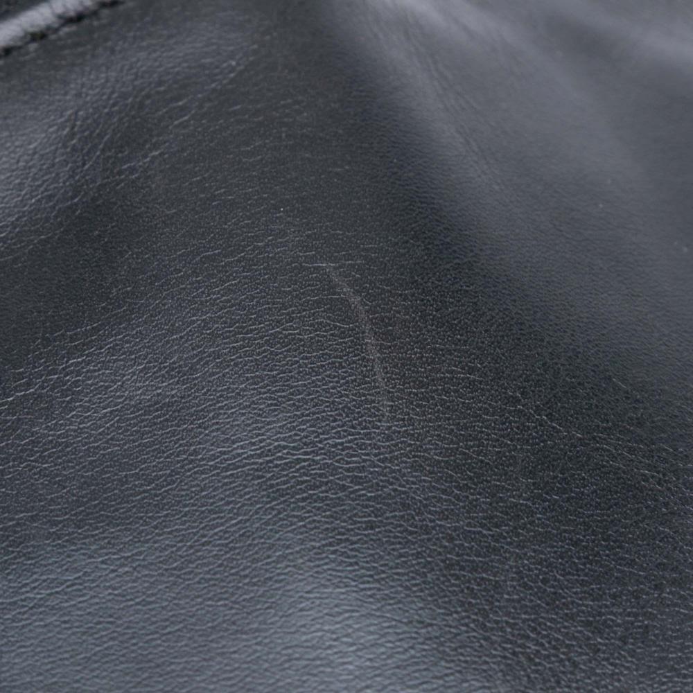 Chanel B Chanel Black Lambskin Leather Leather CC Lambskin Tortoise Top Handle Tote Italy