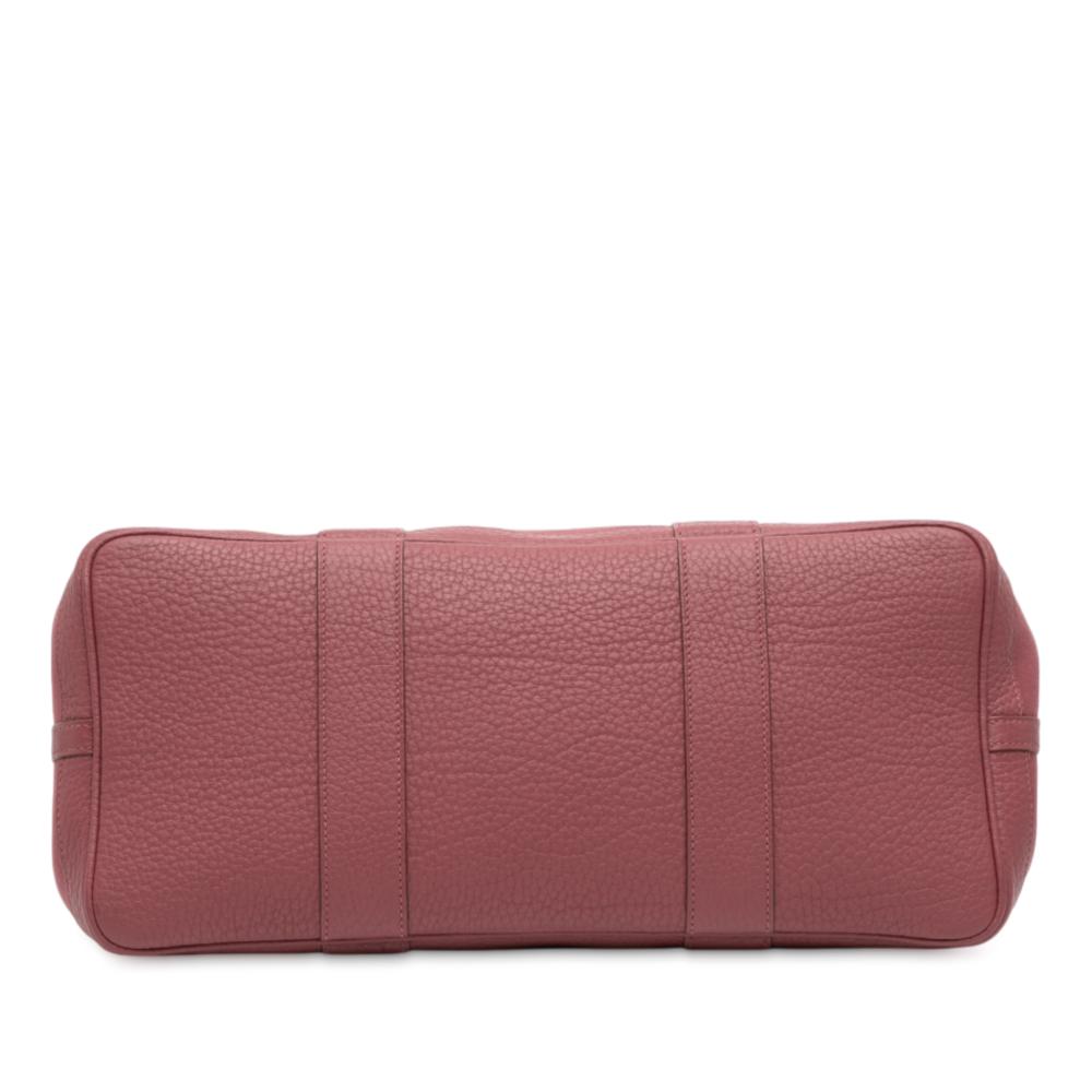 Hermès B Hermès Pink Canvas Fabric Toile and Negonda Garden Party 36 France