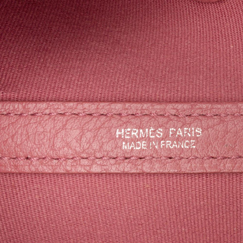 Hermès B Hermès Pink Canvas Fabric Toile and Negonda Garden Party 36 France