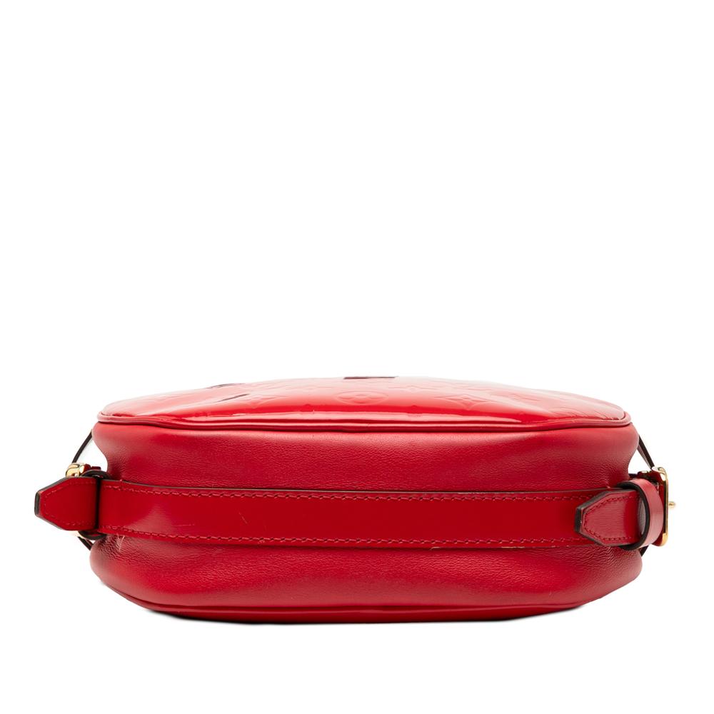 Louis Vuitton B Louis Vuitton Red Vernis Leather Leather Monogram Vernis Boite Chapeau Souple PM Italy