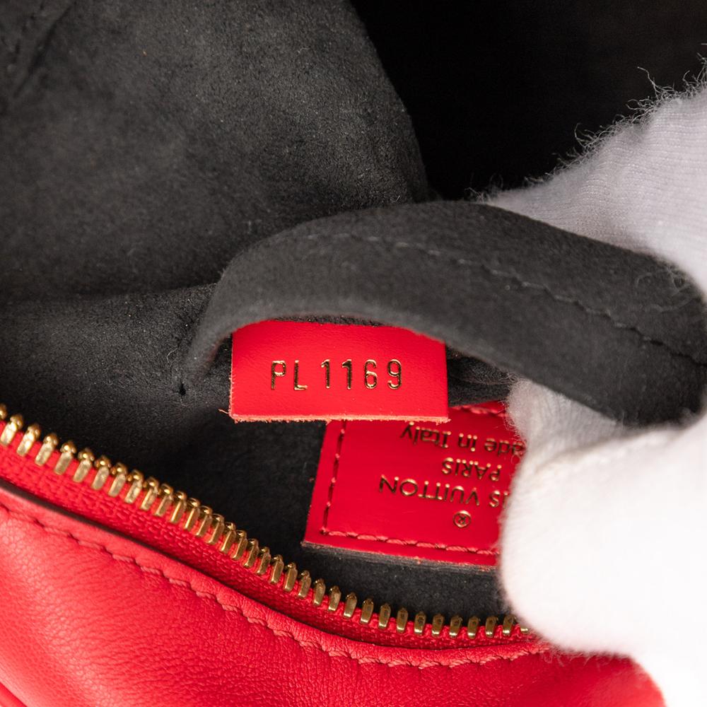 Louis Vuitton B Louis Vuitton Red Vernis Leather Leather Monogram Vernis Boite Chapeau Souple PM Italy