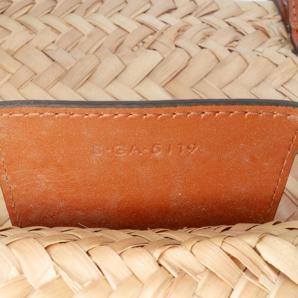 Celine B Celine Brown Beige Raffia Natural Material Large Cuir Triomphe Classic Panier Tote Morocco