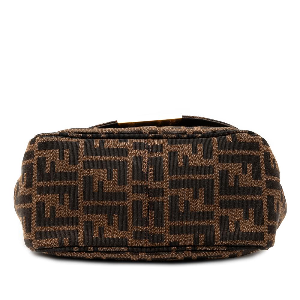 Fendi B Fendi Brown Canvas Fabric Small Zucca Artic Crossbody Italy