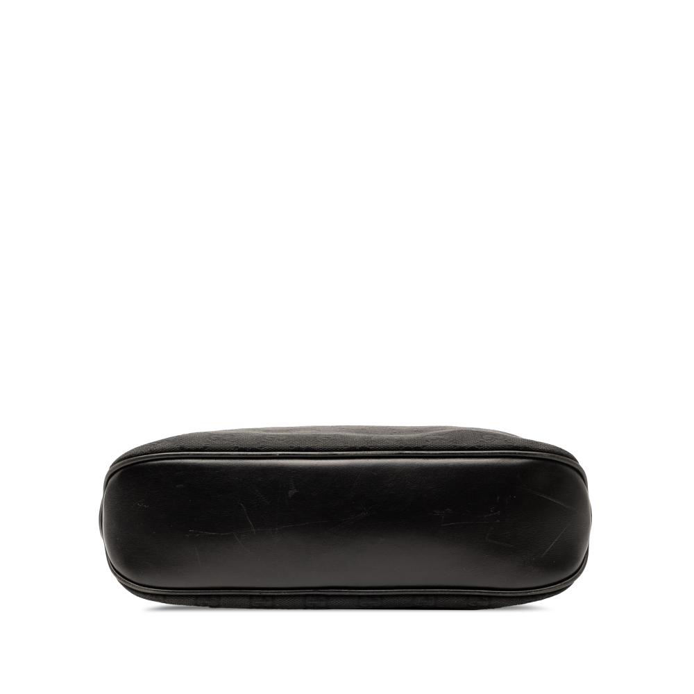 Gucci B Gucci Black Canvas Fabric GG Crossbody Italy