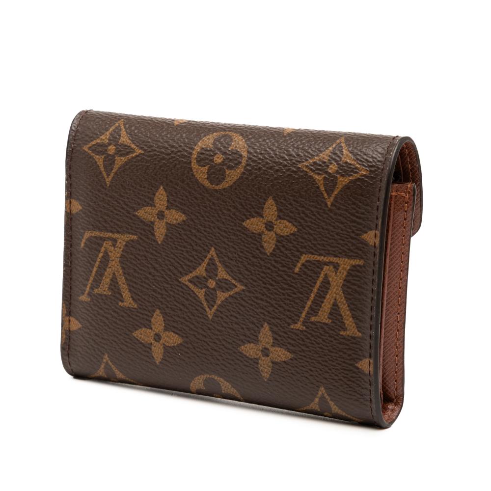 Louis Vuitton B Louis Vuitton Brown Monogram Canvas Fabric Monogram Victorine Wallet France