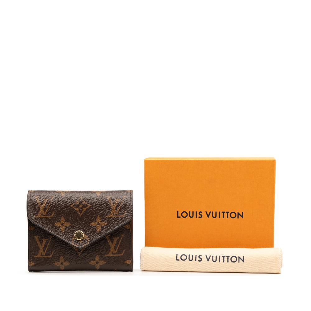 Louis Vuitton B Louis Vuitton Brown Monogram Canvas Fabric Monogram Victorine Wallet France