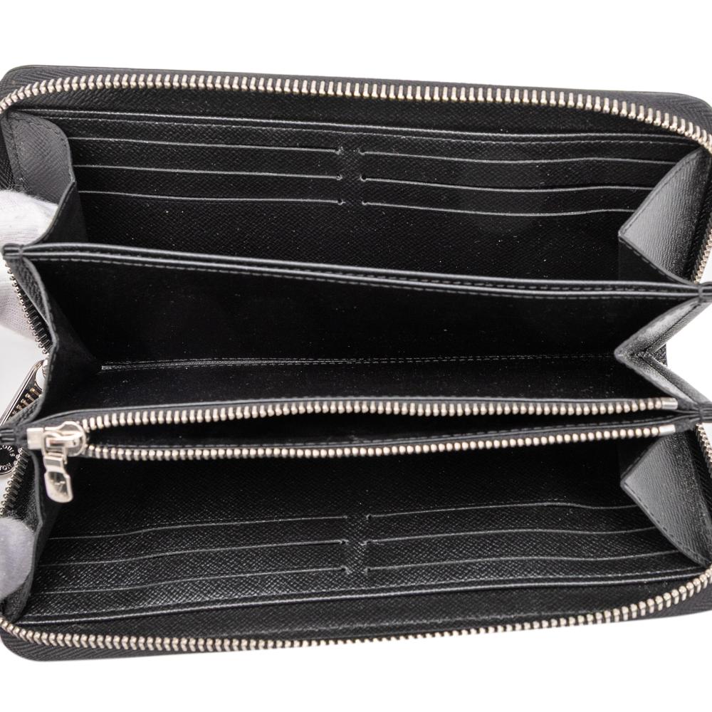 Louis Vuitton AB Louis Vuitton Black Epi Leather Leather Epi Patches Zippy Wallet Spain