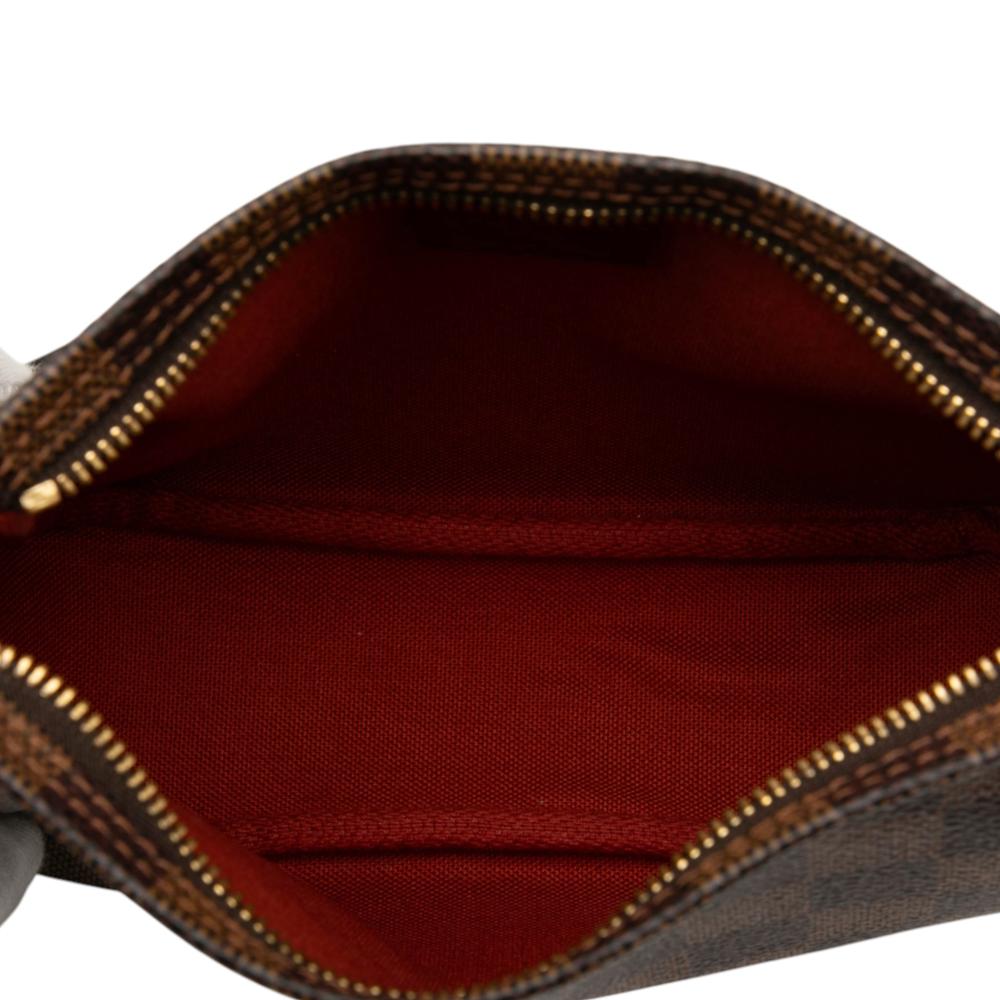 Louis Vuitton AB Louis Vuitton Brown Damier Canvas Fabric Damier Ebene Trousse Pochette France