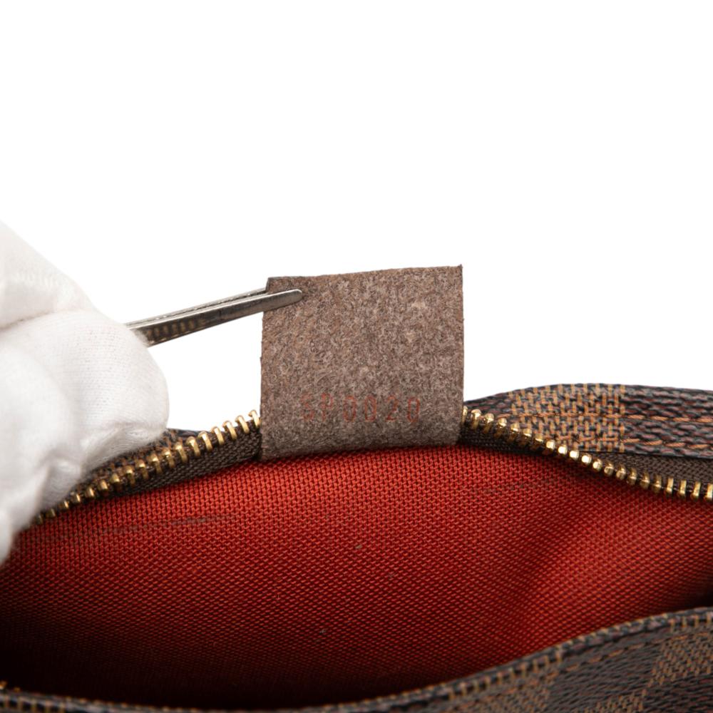 Louis Vuitton AB Louis Vuitton Brown Damier Canvas Fabric Damier Ebene Trousse Pochette France