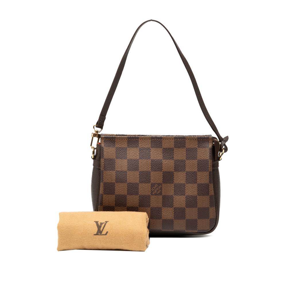 Louis Vuitton AB Louis Vuitton Brown Damier Canvas Fabric Damier Ebene Trousse Pochette France