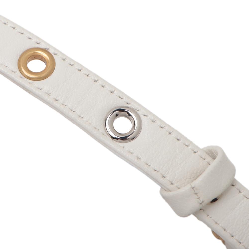 Chanel White Quilted Lamsbskin Punk Essentials Chain Flap Belt Bag France