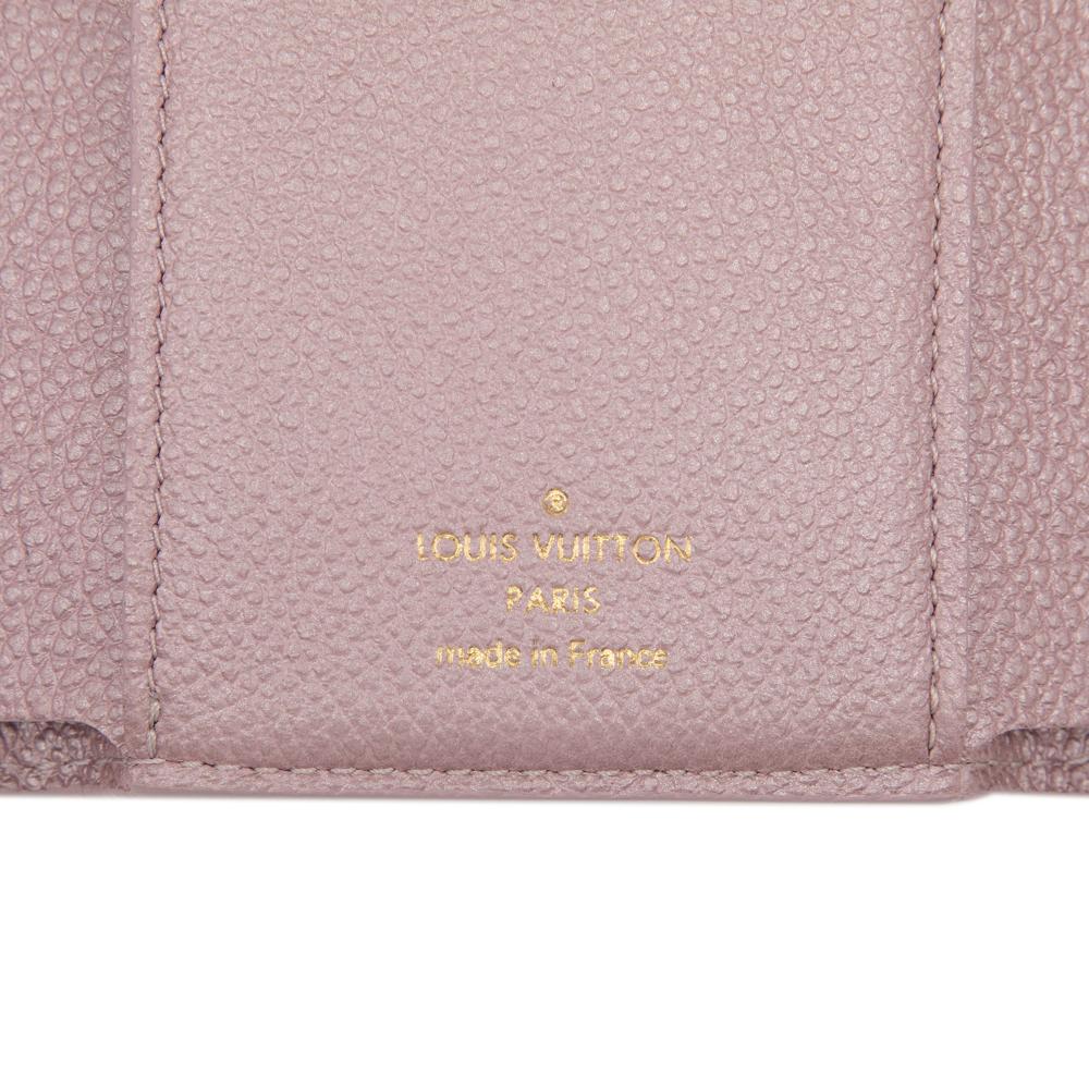Louis Vuitton AB Louis Vuitton Purple Lilac Monogram Empreinte Leather Flower Victorine Wallet France