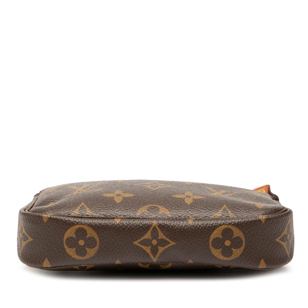 Louis Vuitton B Louis Vuitton Brown Monogram Canvas Fabric Monogram Mini Pochette Accessoires France