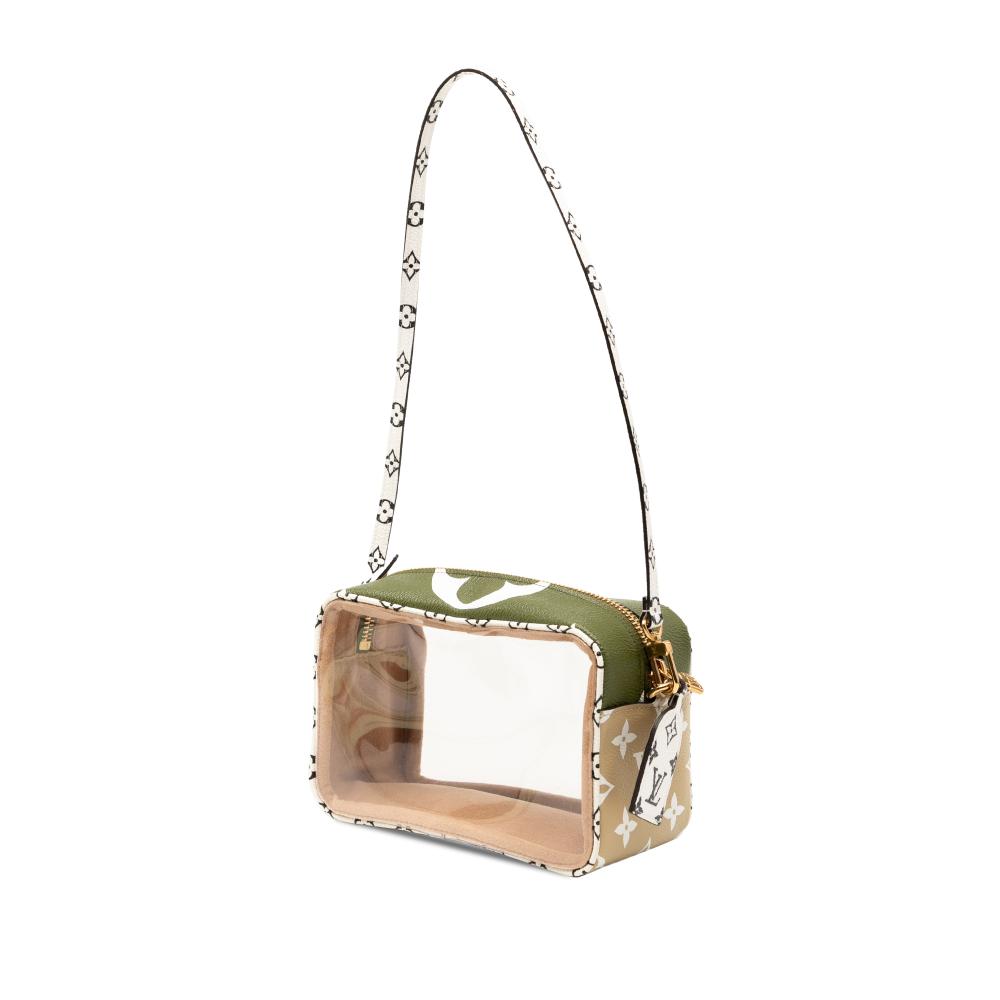 Louis Vuitton AB Louis Vuitton Green Monogram Canvas Fabric Monogram Giant Jungle Beach Pouch France