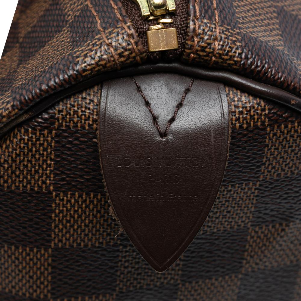 Louis Vuitton B Louis Vuitton Brown Damier Canvas Fabric Damier Ebene Speedy 30 France