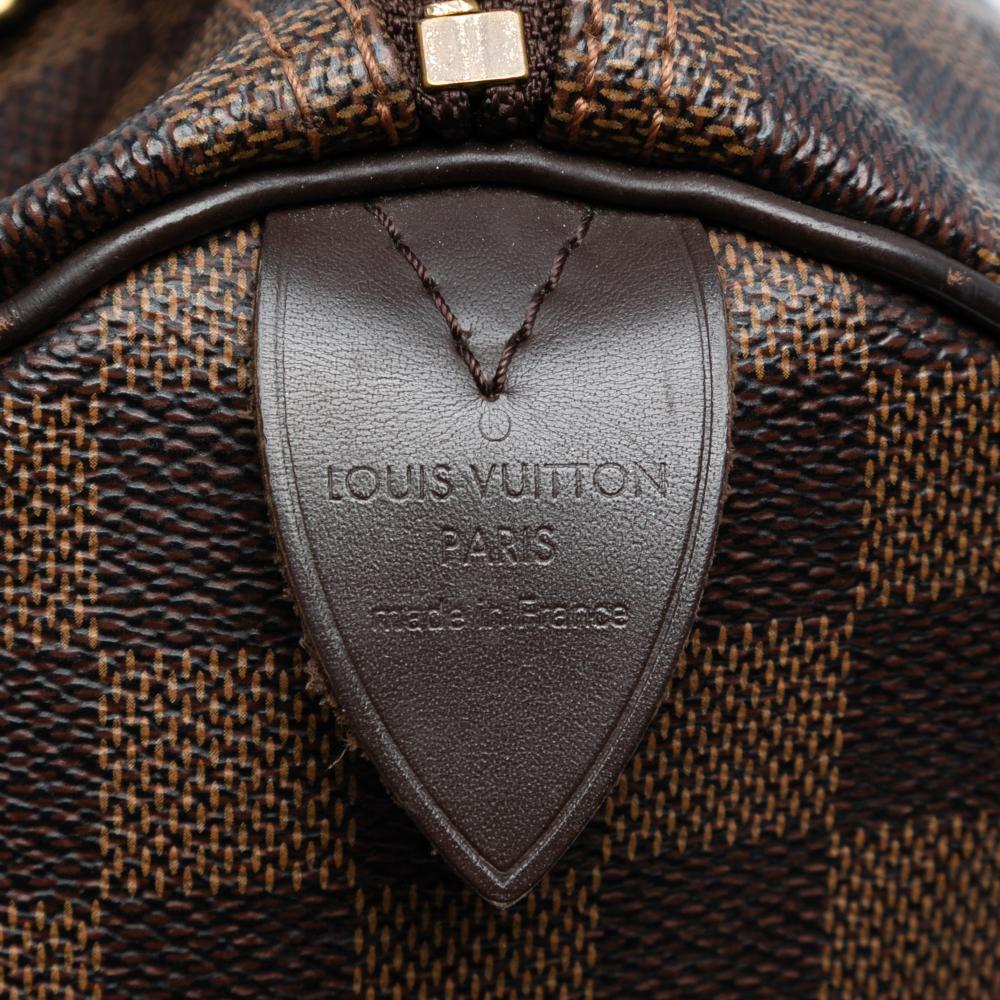 Louis Vuitton B Louis Vuitton Brown Damier Canvas Fabric Damier Ebene Speedy 30 France