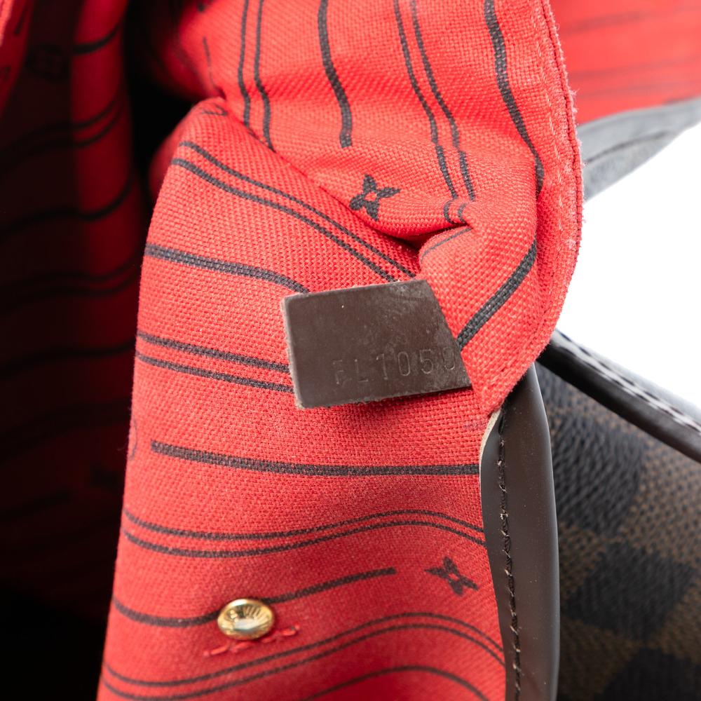 Louis Vuitton AB Louis Vuitton Brown Damier Canvas Fabric Damier Ebene Neverfull GM France